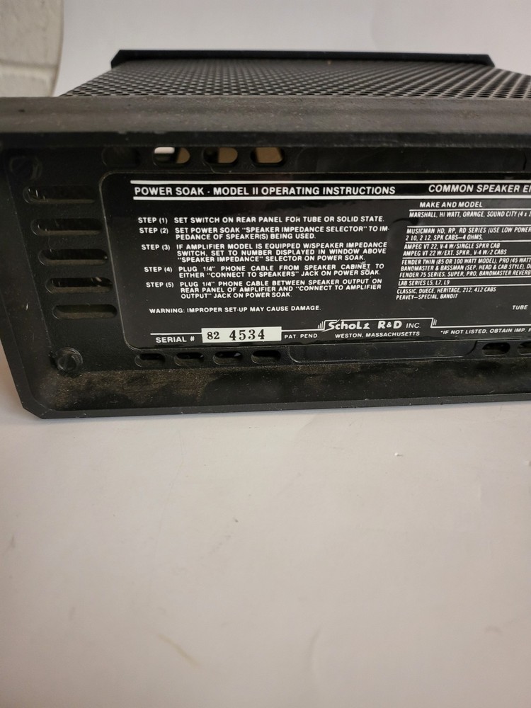 Tom Scholz Power Soak Model II