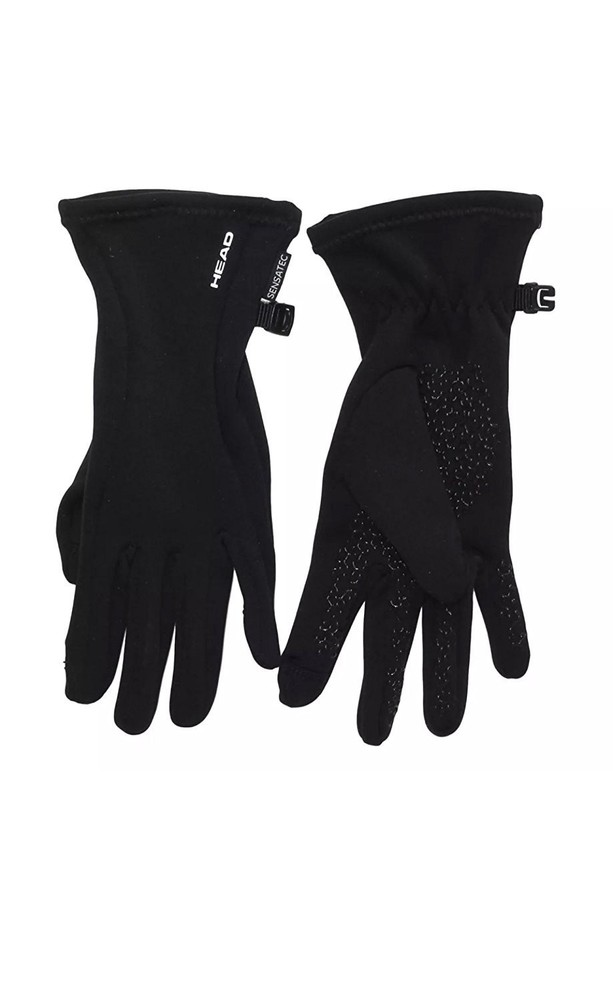 HEAD women’s touchscreen running gloves (Black Large)