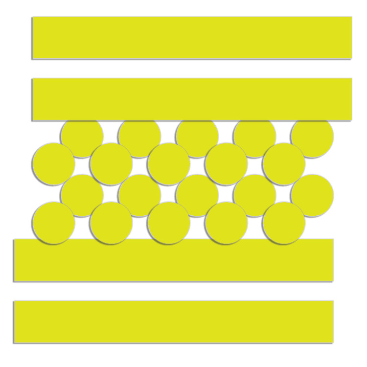 Self-adhesive stickers for increased visibility