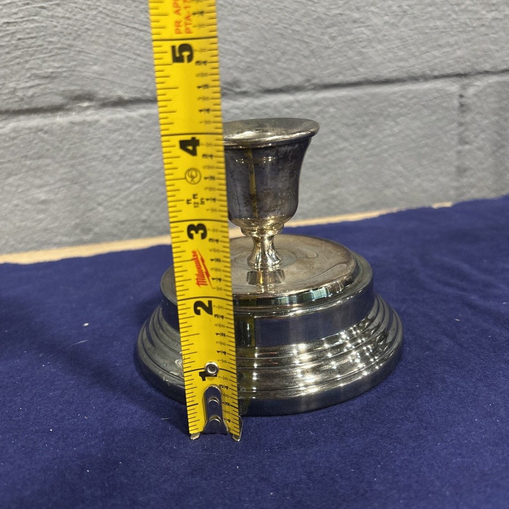 Vintage Silver Plate Candlestick Holder
