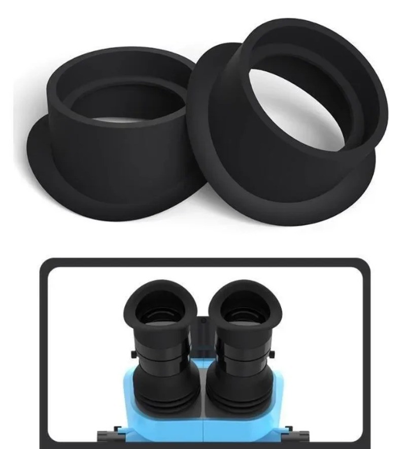 2PCS 35mm Stereo Microscope Eyepiece Eyecups Soft Rubber Microscope Eye Guards