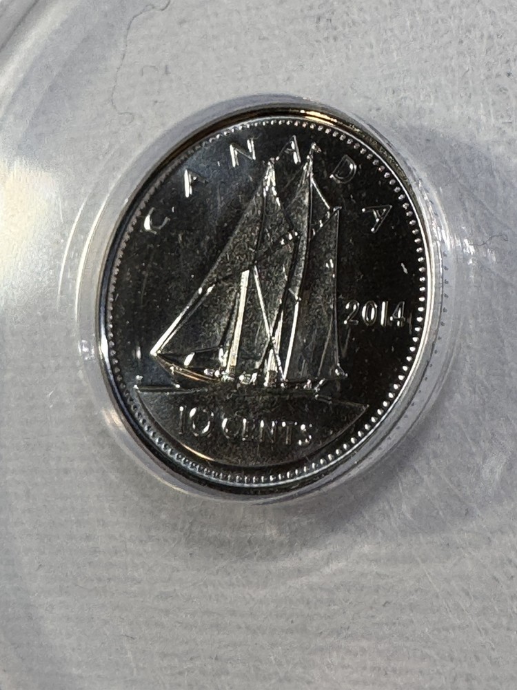 2014 Canada 10 Cents Graded MS 69 by ANACS
