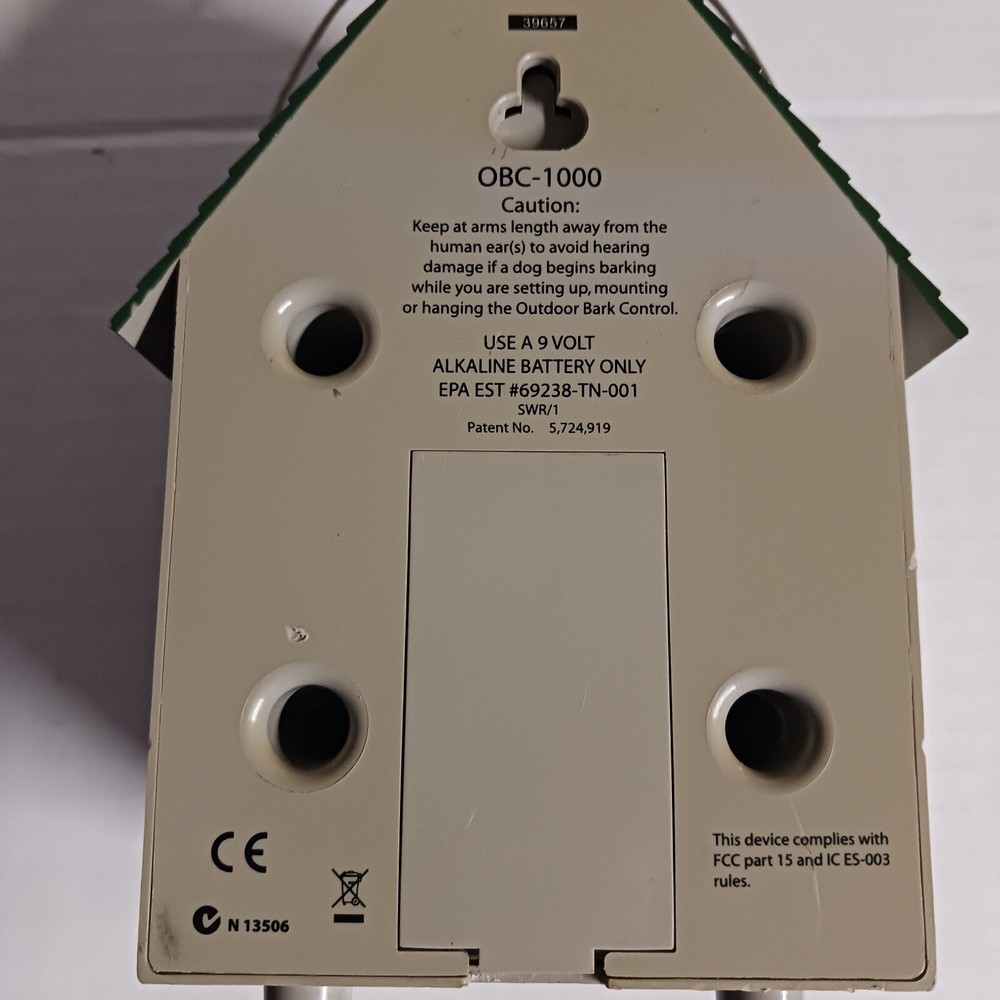 PetSafe Birdhouse Ultrasonic Bark Control Devise OBC-1000