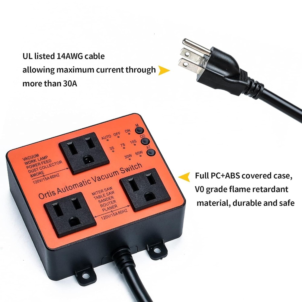 Automatic Vacuum Switch Dust Control Autoswitch More Power Tools Delay Vacuum