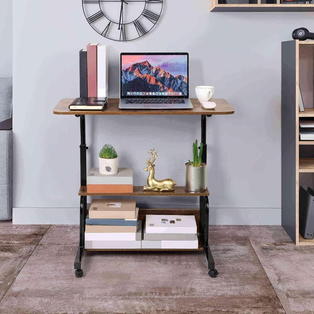 Durable Modern Computer Desk with Adjustable Height - Perfect for Work & Play