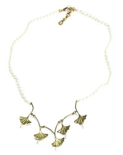MICHAEL MICHAUD Gingko & Pearl Necklace by Michael Michaud #7710