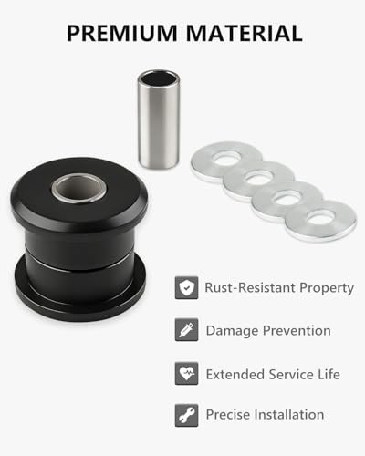 Polyurethane Front Differential Side Mount Bushings Set Kit, Front