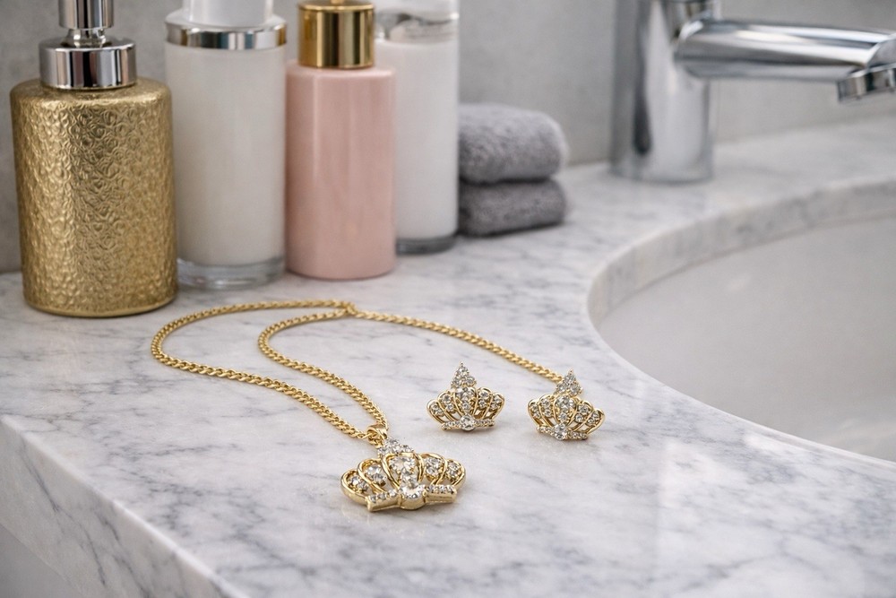 Gold Plated Crown Set