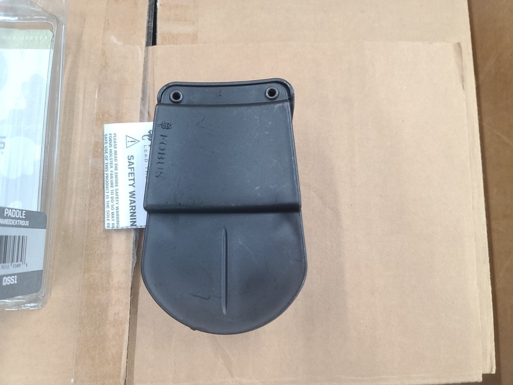 FOBUS Paddle Single Stack Magazine Pouch 9mm & .40 single Magazines, Ambi (DSS1)