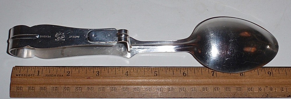 Vintage Silverplated Spring Action Server, Unique!