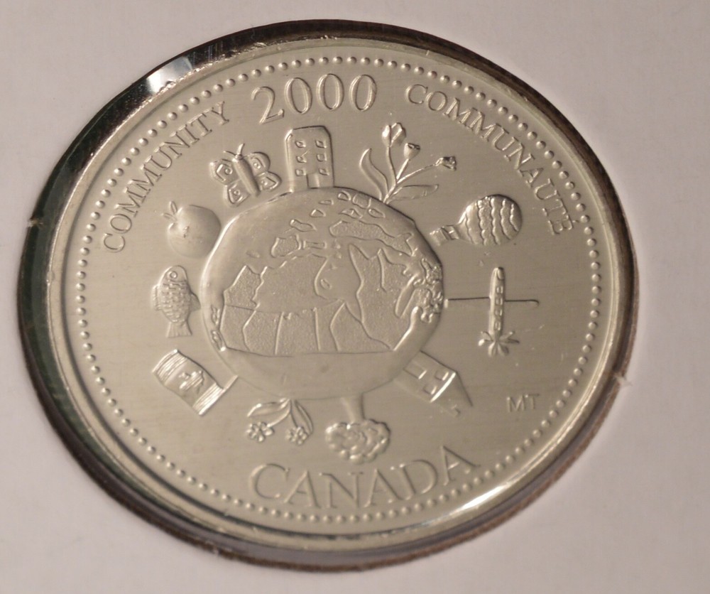 2000 MILLENNIUM Series 25 Cents - DECEMBER - Community - Uncirculated 🇨🇦🇨🇦