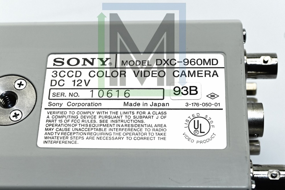DXC-960MD SONY 3CCD THREE-CCD IRIS COLOR VIDEO MICROSCOPE CAMERA DC 12VOLT