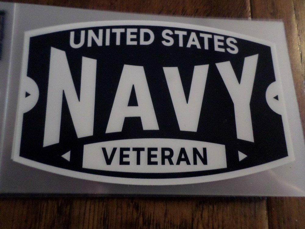U.S MILITARY NAVY VETERAN WINDOW DECAL