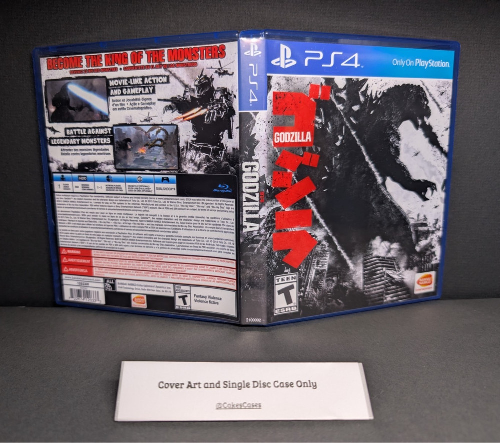 Replacement Case - NO GAME - Godzilla 2014 PS4 Case