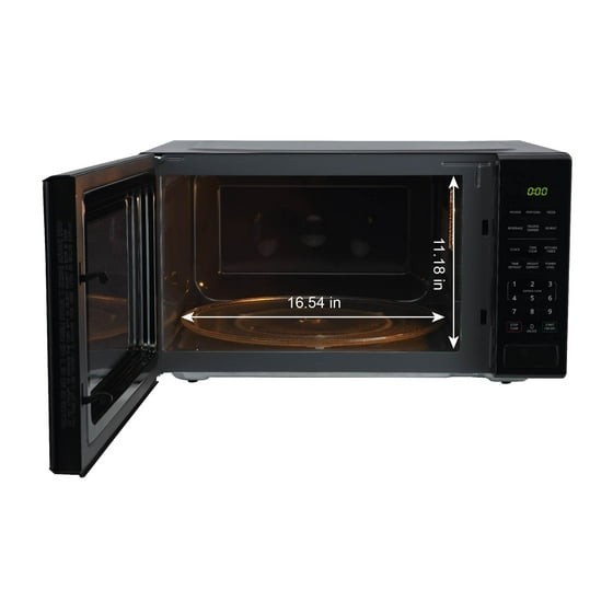 2.2 cu ft Countertop Microwave Oven, Black, New