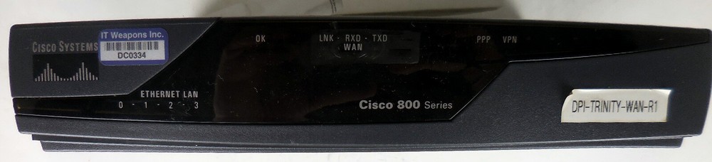 Cisco 800 Series Router AS-IS #7m0