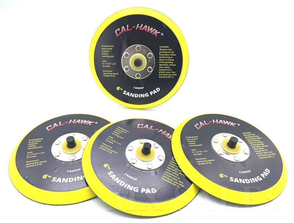 4 PC 6" DA PSA Sanding Backup backing pad for stick it Sanders