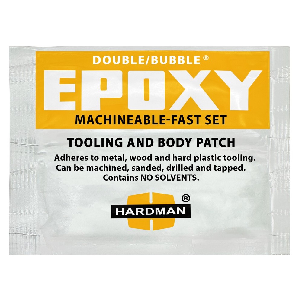 Hardman Double Bubble Yellow Machineable Fast Setting Epoxy Adhesive 04002 (5pk)