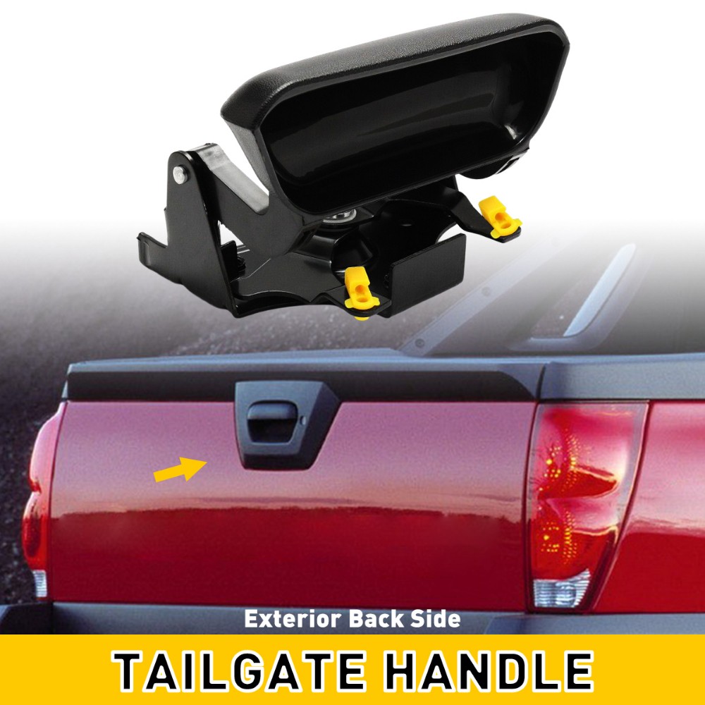 Tailgate Tail Gate Handle Rear Black for 02-06 Chevy Avalanche