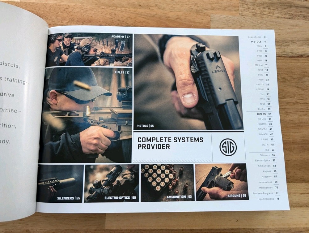 2016 SIG SAUER – COMPLETE SYSTEMS PROVIDER Gun Catalog