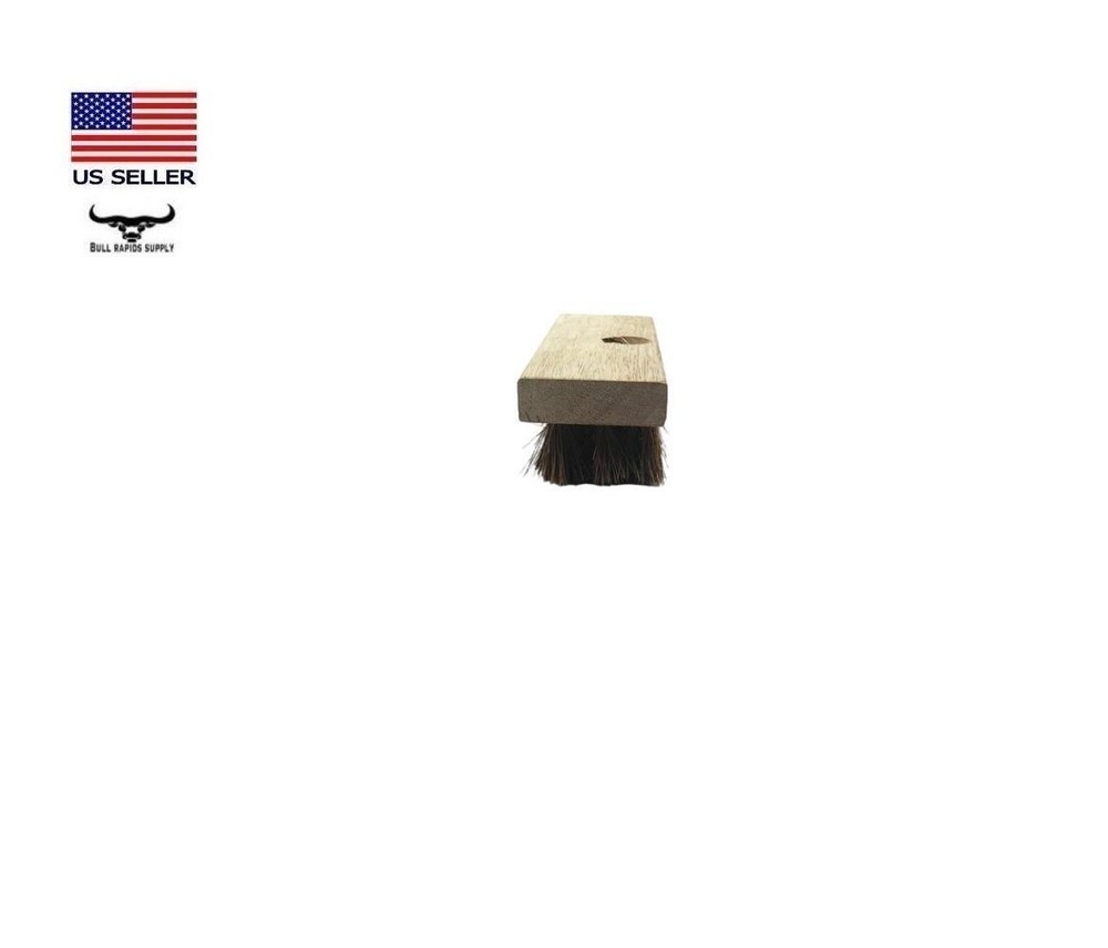 Natural Bristle Wood Deck 7.5" Scrub Brush Standard Threaded Pole Socket