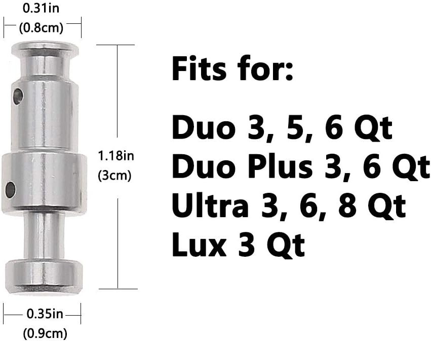 Float Valve Replacement for Instant Pot 3, 5, 6 Qt - Includes 6 Gaskets