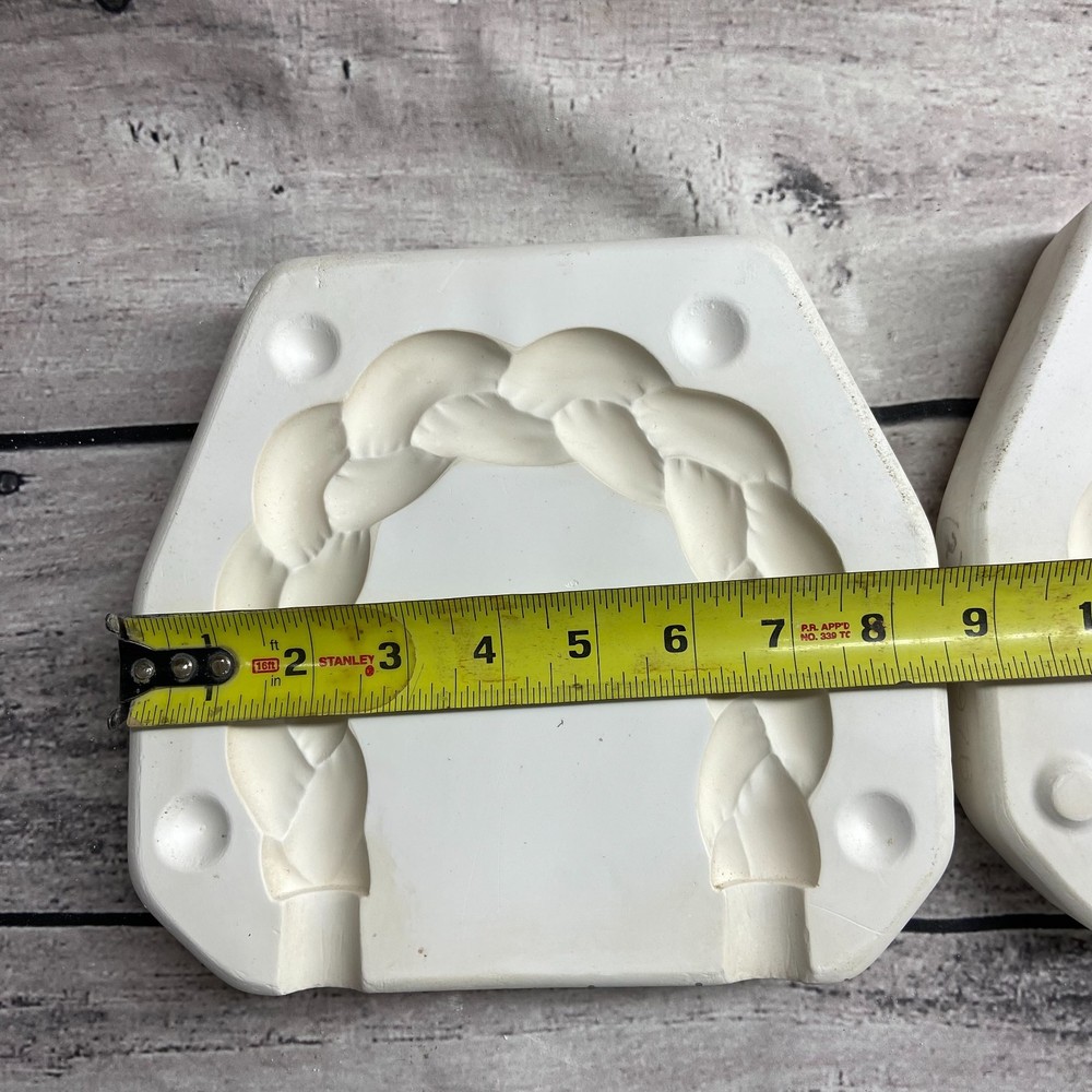 1987 Dona’s Ceramic Casting Mold Plain Soft Sculpture Basket Handle #D-297B