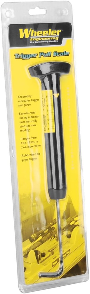 Wheeler Manual Trigger Pull Scale with 8oz to 8lb Value Range One Size, Black