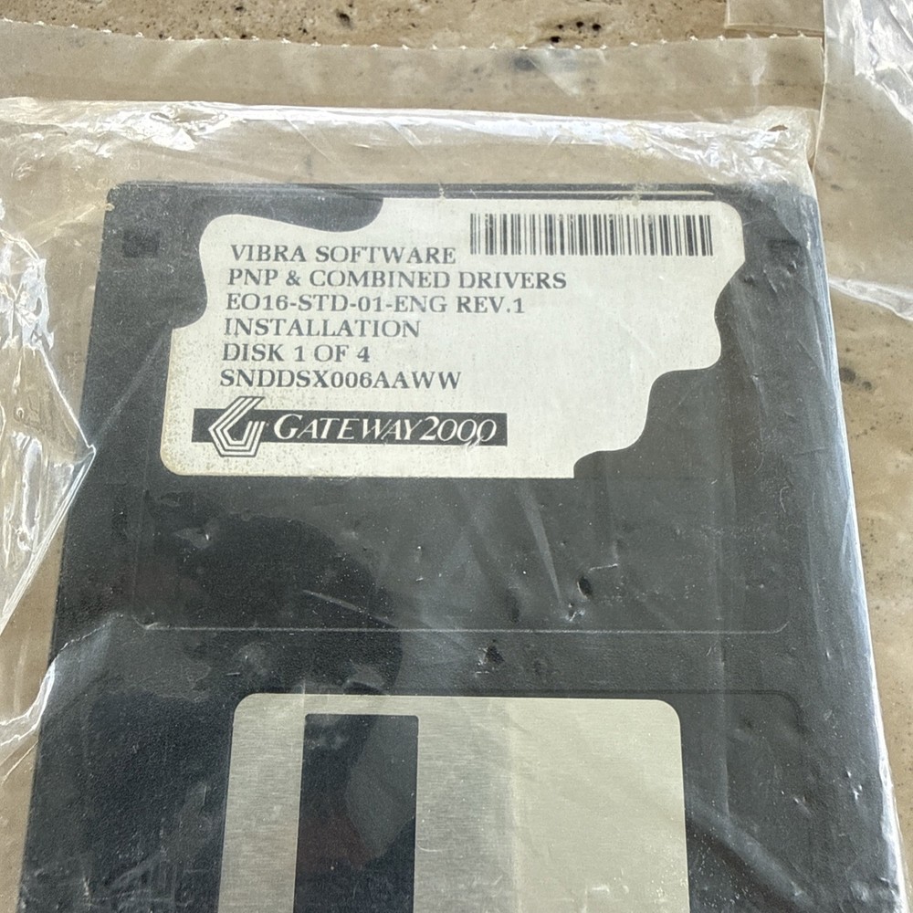 Gateway 2000 Vibra Software PNP & Combined Drivers 4/4 & TTX USB Floppy Disk