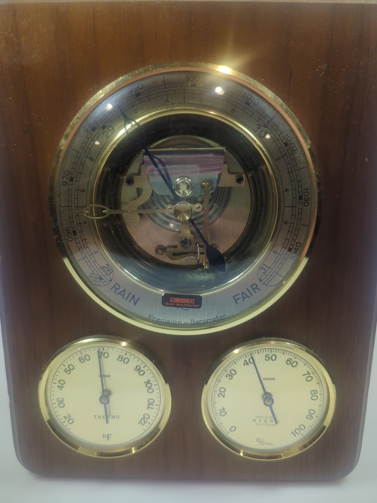 Vintage German Sundo Precision Wall Mounted Weather Station