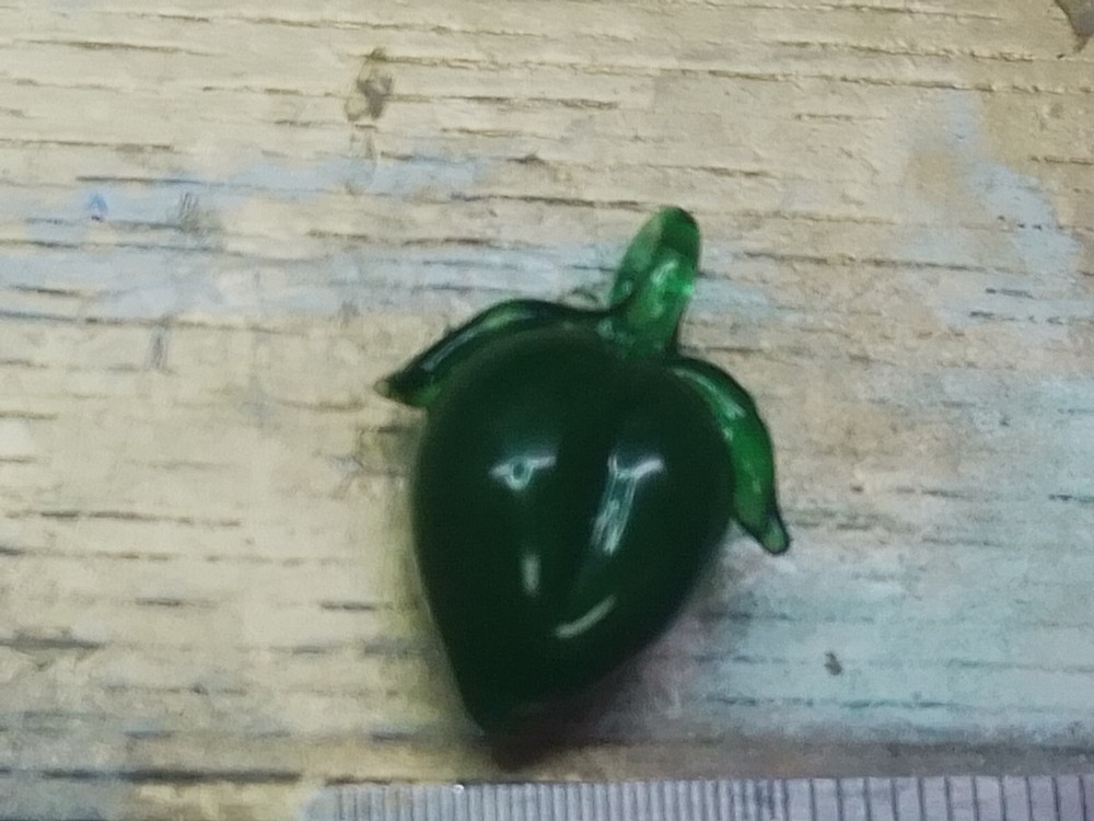 Vintage Green Glass Pendant