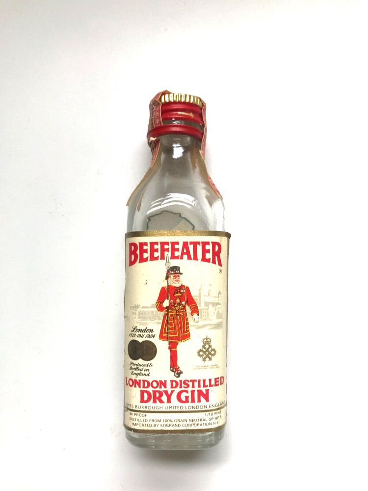 BEEFEATER GIN MINI BOTTLE EMPTY TO COMPLY WITH EBAY RULES