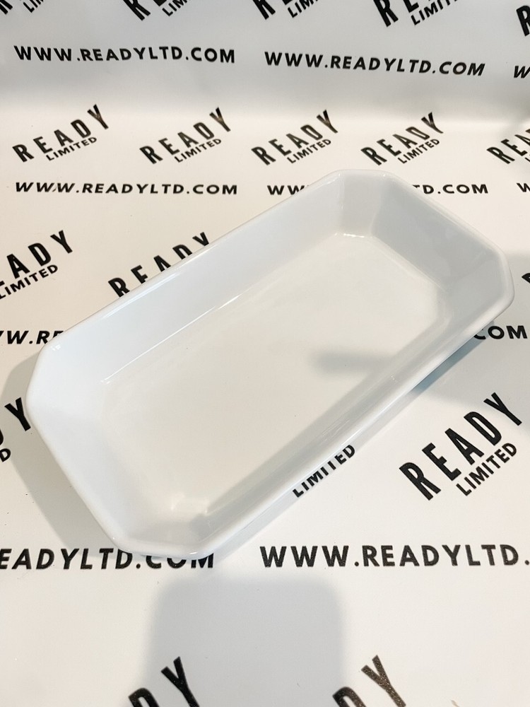 Bodum Swiss Rectangular Serving Tray Plate Minimalist White