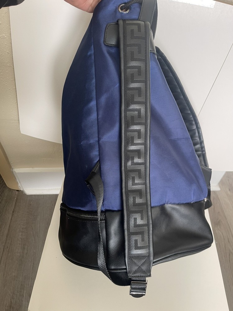 Versace Blue & Black Backpack