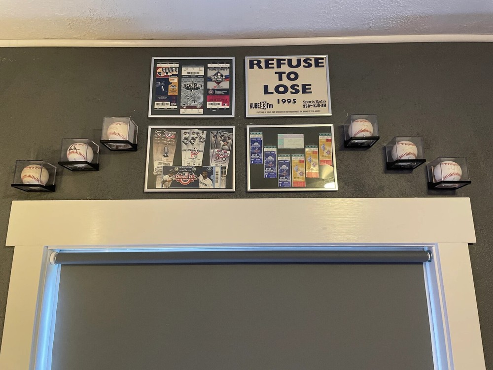 Baseball UV Case Wall Display Holder (Case NOT INCLUDED)
