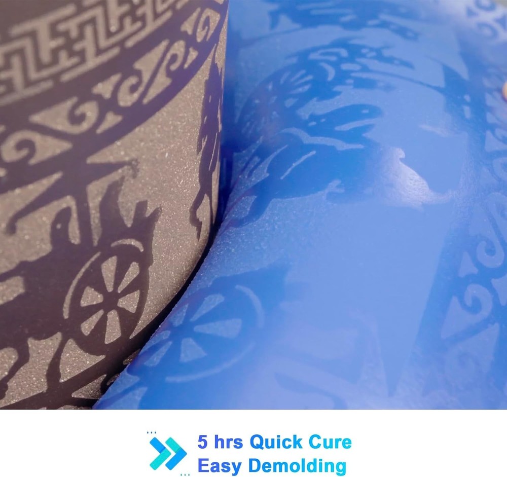 Sapphire Blue Silicone Mold Making Kit with Tool Set – Safe & Easy Use