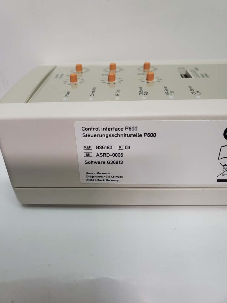 Drager Control Interface P600 G36180 ASRJ Draeger Light