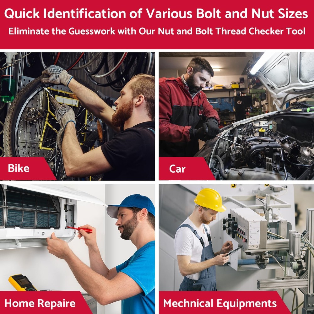 55 Nut and Bolt Thread Checker Thread Checker Standard and Metric