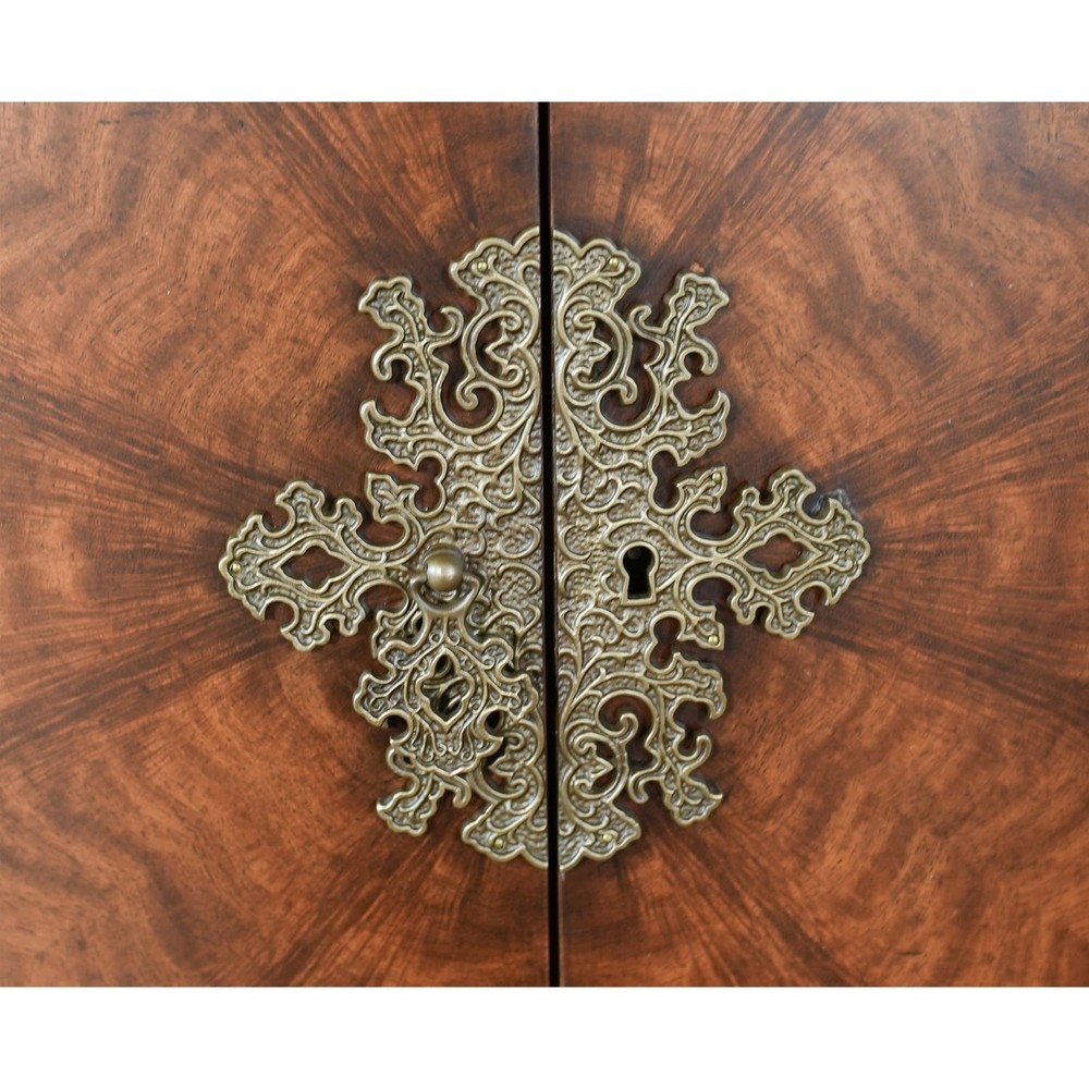NC493075, Jonathan Charles Demi Lune Walnut Sideboard