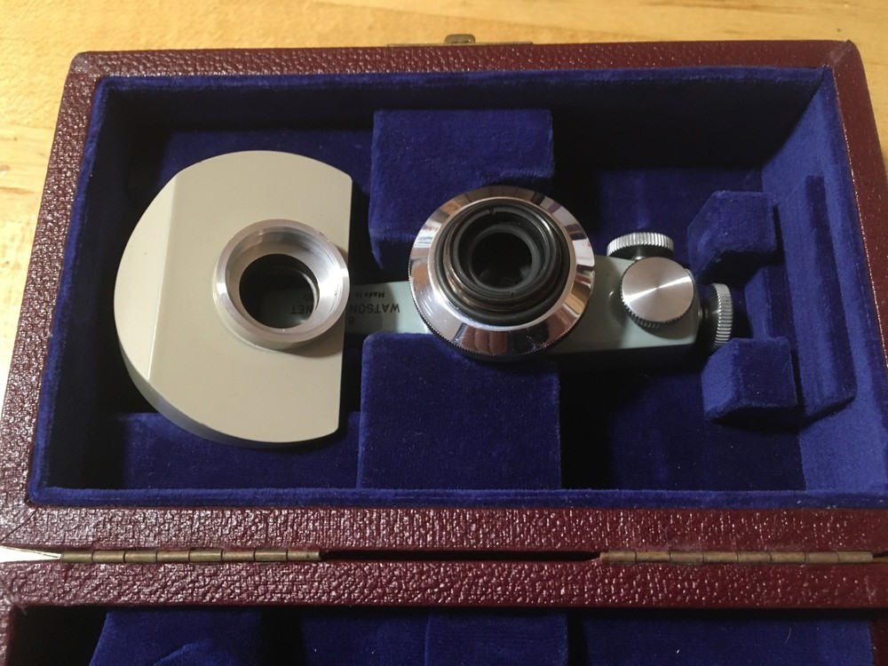 Watson Barnet 8mm Interferometer Microscope Objective plus holder