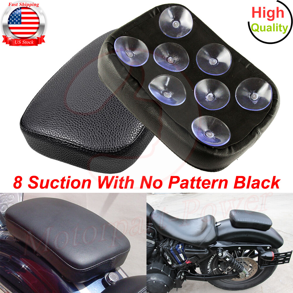 Rectangular Pillion Passenger Pad Seat 6/8 Suction Cup Pad For Harley Motorcycle