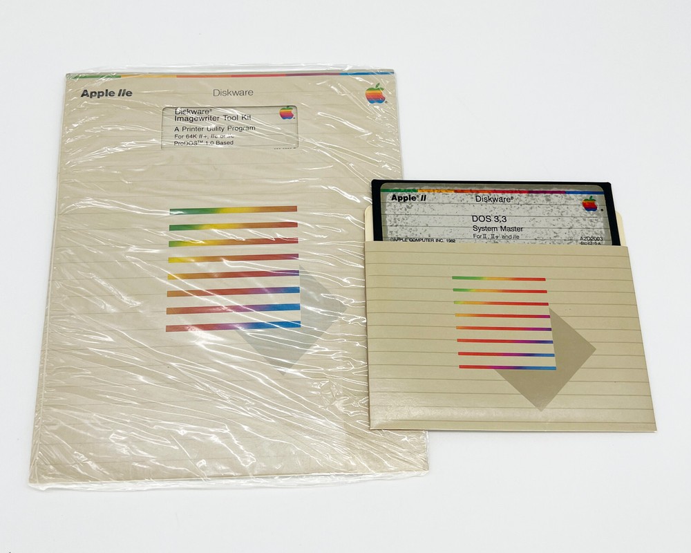 VTG Apple Computer Software 1982 Disk Imagewriter Tool KIt Sealed, DOS 3.3 Disk