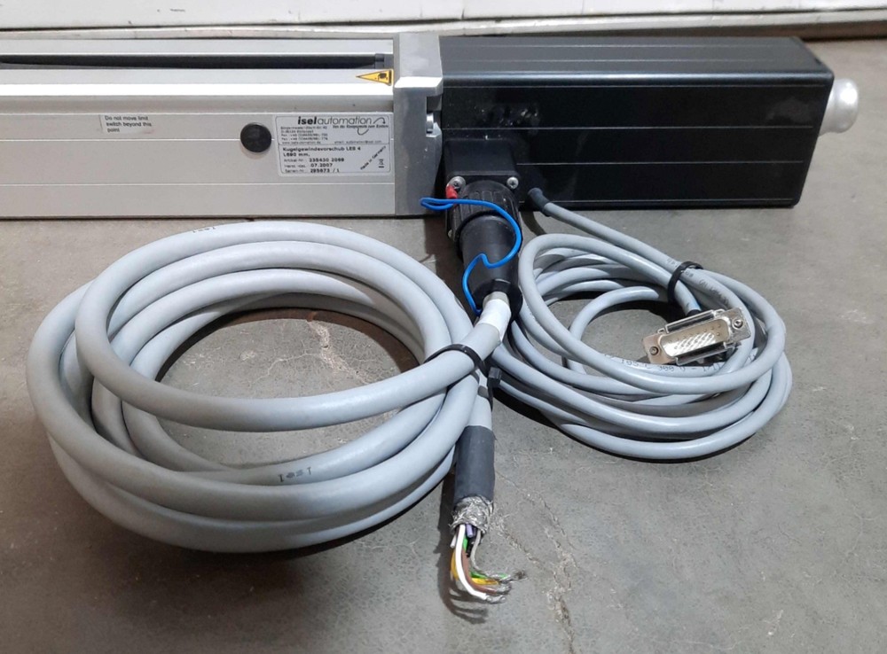 ISEL 235430 2099 LES 4 Stepper Driven Linear Positioner 990mm 2x Carriages