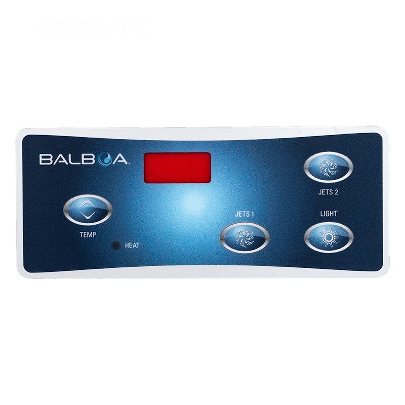 Balboa Spa Control Overlay Decal Duplex Digital VL404