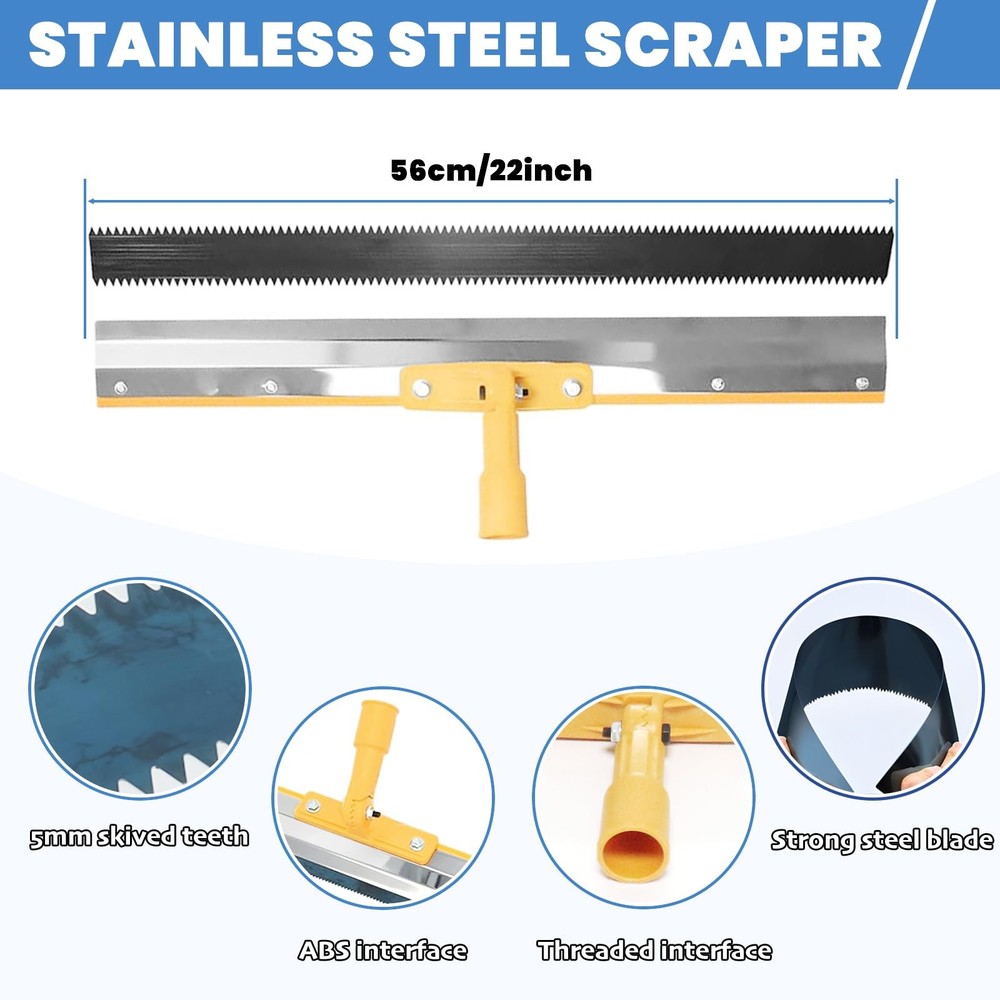 Self-Levelling Cement Tool Kit, Epoxy Floor Kit, Spike Roller for Self Leveli...