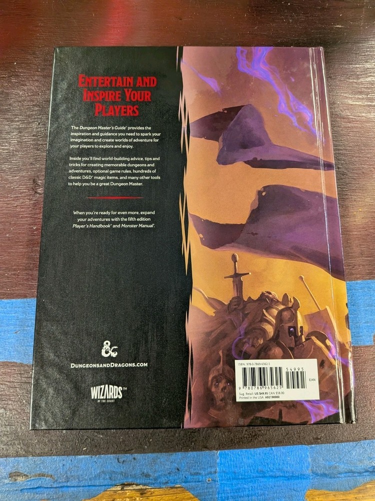 Dungeon Masters Guide 5th Edition 2014 Dungeons & Dragons D&D