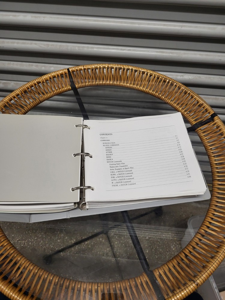 Compaq MS-DOS Version 3 Reference Guide