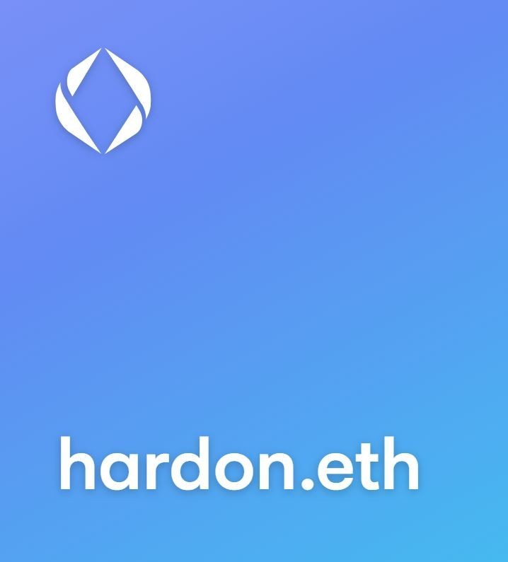 Hardon.eth Etherium Domain Name on OpenSea