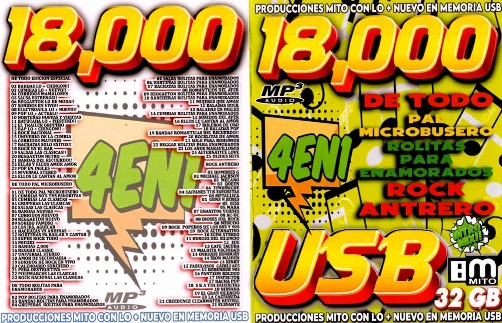 18,000 EXITOS DE TODO