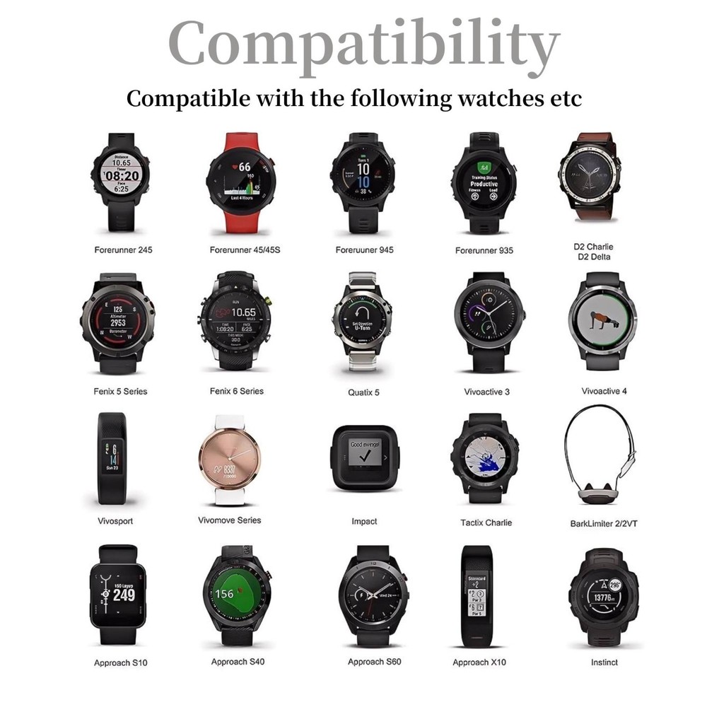 Charging Cable for Garmin Forerunner 165 265 255 245 55 Smartwatch